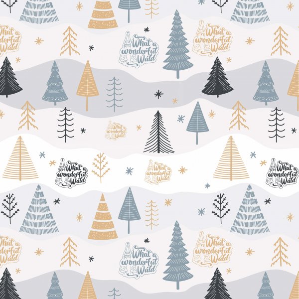 Geschenkpapier | What a wonderful Wald "elegant" (Weihnachten)
